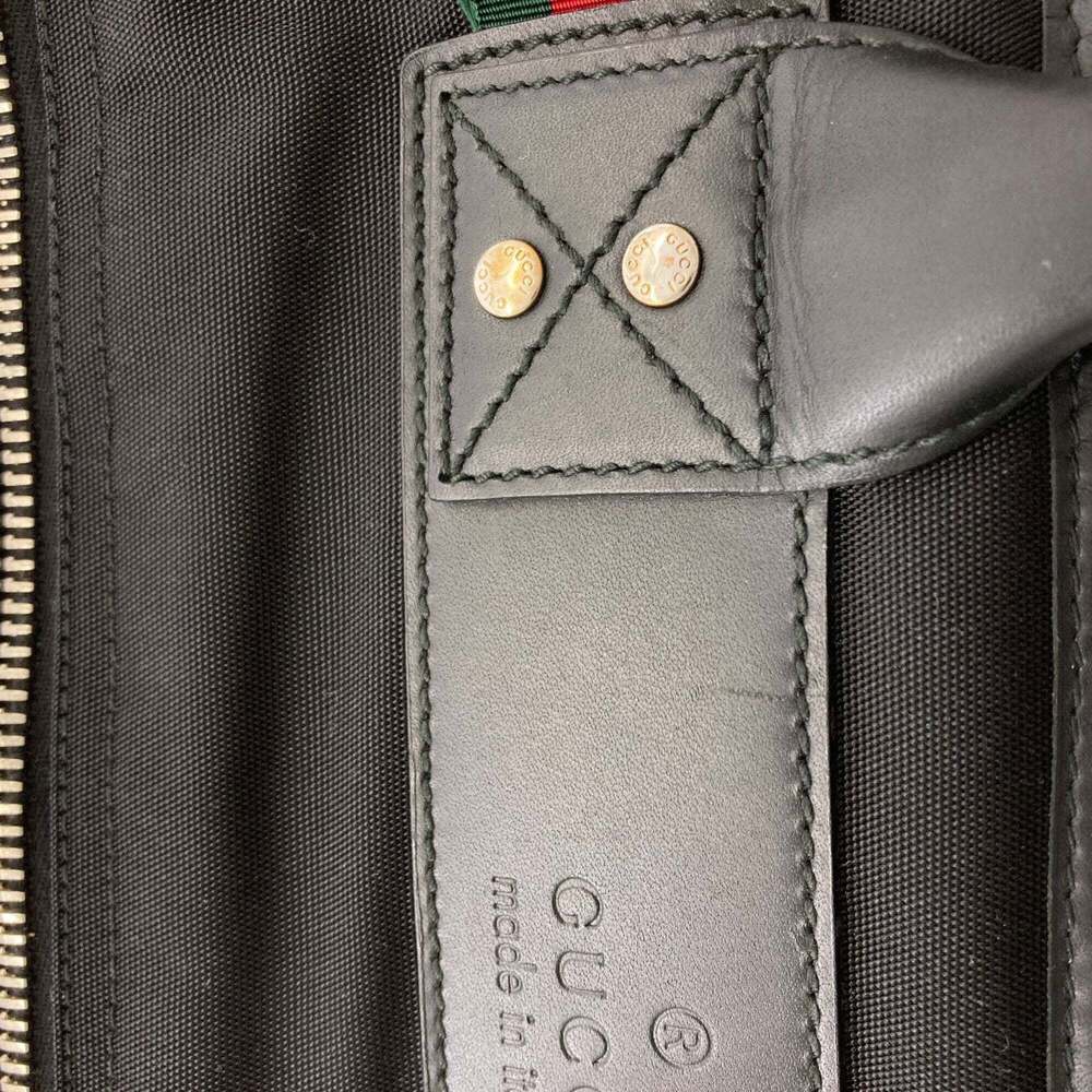 GUCCI Black Canvas Boston Bag - Picture 9 of 16
